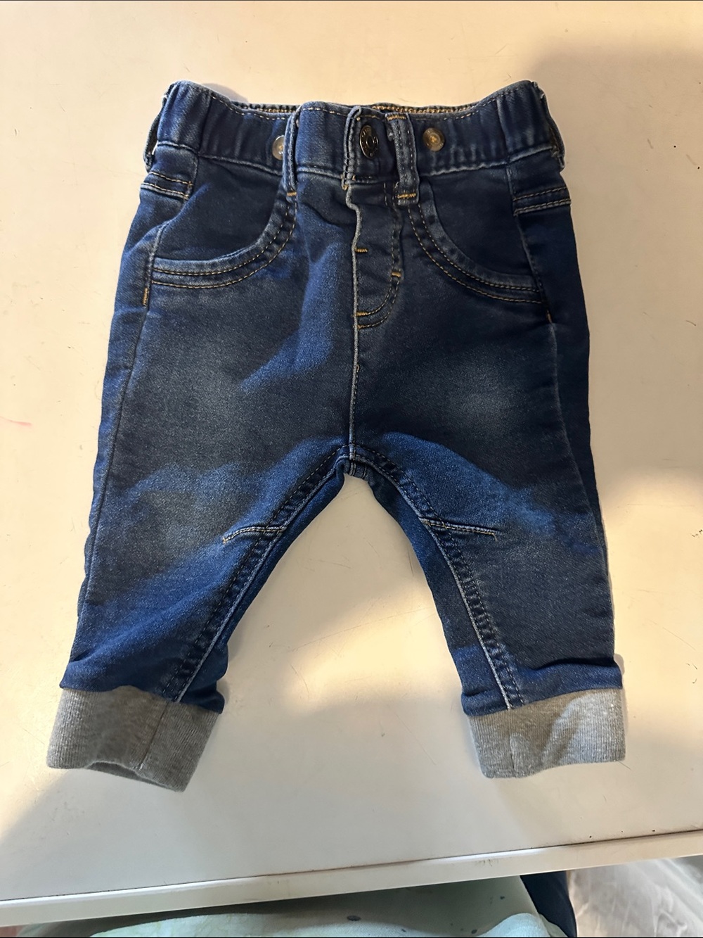 Cat & Jack Dark Blue Denim-Style Jogger Pants